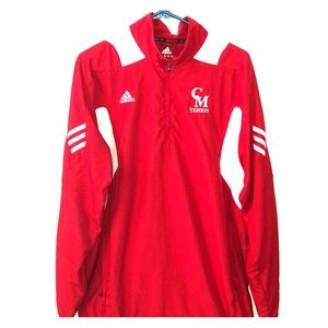 Red adidas jacket